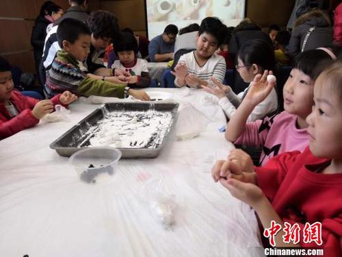 孩子们亲身体验做汤圆 柴家权 摄 孩子们亲身体验做汤圆 柴家权 摄
