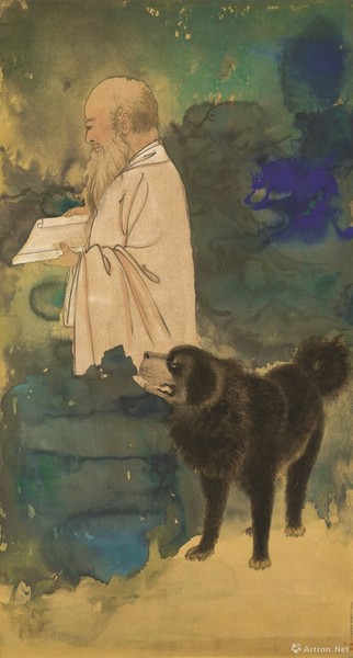 张大千《自画像与黑虎》 wm3sFoRzTl2fZJJWlVLD4fycXgu9B0IVG9ss9P7K.jpg