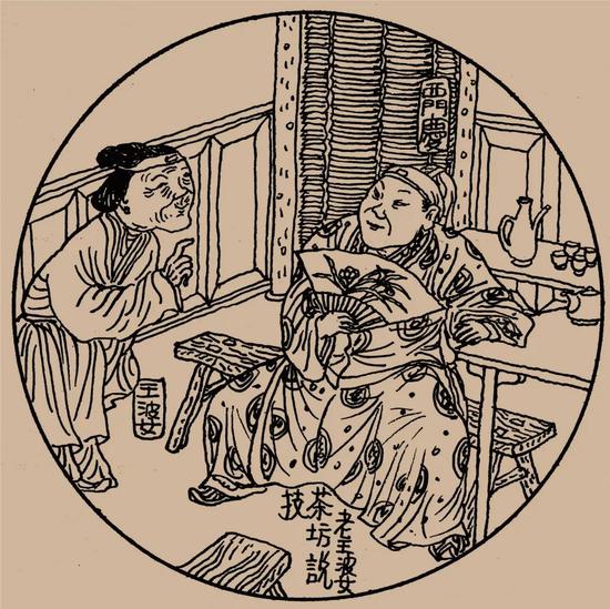 ▲《手绘金瓶梅全图》，愚公绘