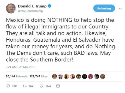 特朗普推特截图 点击进入下一页