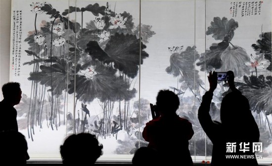 (文化)(2)张大千120岁纪念大展在台北举办