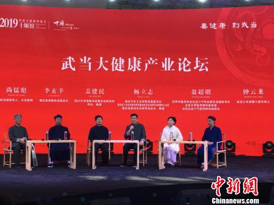 专家学者围绕武当山大健康产业发展展开研讨 马芙蓉 摄 专家学者围绕武当山大健康产业发展展开研讨 马芙蓉 摄