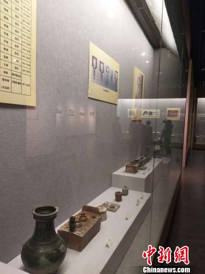 图为洛阳出土文物展。　杨大勇 摄