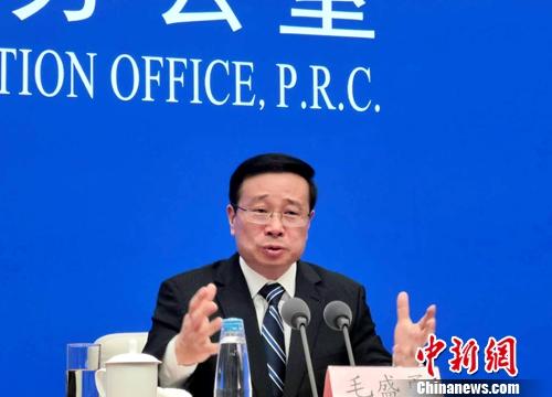 国家统计局新闻发言人毛盛勇。<a target='_blank' href='http://www.chinanews.com/' >中新网</a>记者 李金磊 摄