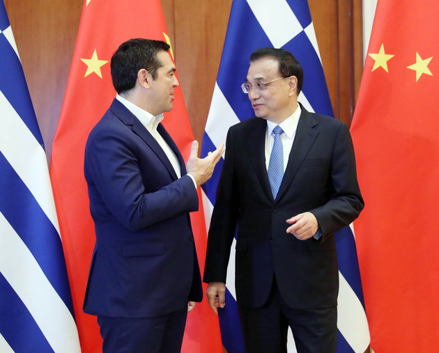 李克强会见希腊总理齐普拉斯 