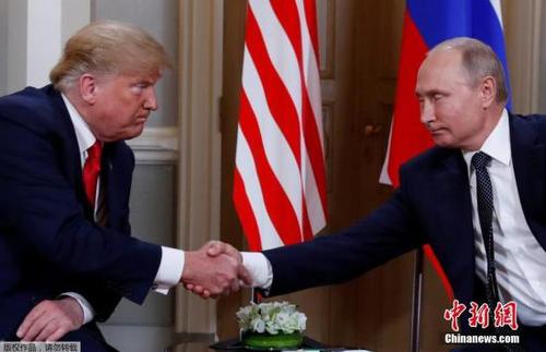 资料图:美国总统特朗普与俄罗斯总统普京。 点击进入下一页