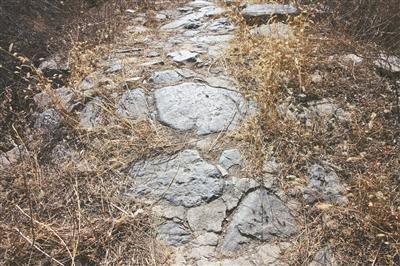 桥面由不规则的毛石铺就，目前比较平整