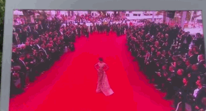 中国女演员蹭戛纳红毯不走 遭保安驱赶假装听不懂