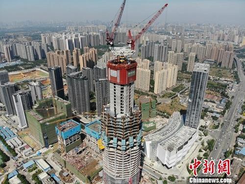 资料图：在建商品房。<a target='_blank' href='http://www.chinanews.com/'>中新社</a>记者 张浪 摄