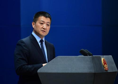 外交部发言人陆慷 点击进入下一页