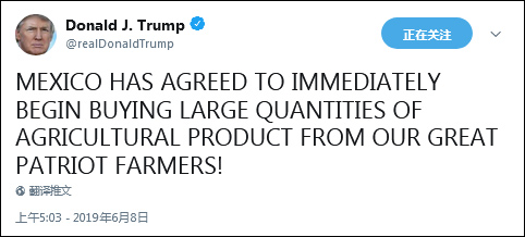 美媒:在美墨协议前 墨西哥就同意对边境加强措施