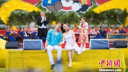 第十届中俄文化大集开幕现场。黑河市委宣传部供图