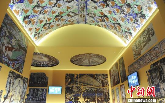 石窟壁画还原效果 康岩 摄 石窟壁画还原效果 康岩 摄