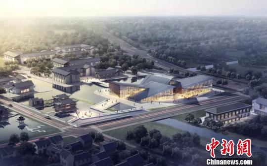 中国戏曲百戏博物馆设计效果图。　钟升 摄