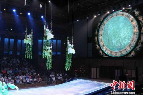 曲阜尼山圣境大型礼乐表演《金声玉振》还原“风雅颂”画卷