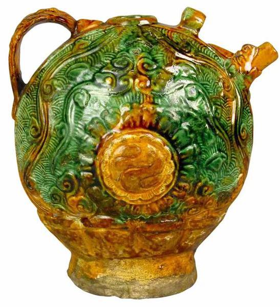 ▌辽三彩榻模型