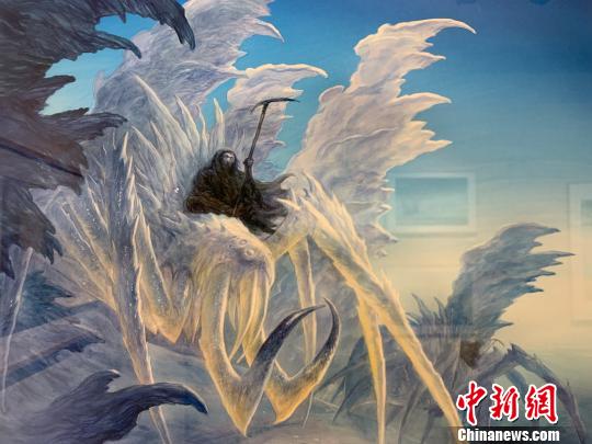 “中洲旅人——约翰·豪艺术展”。　康玉湛 摄