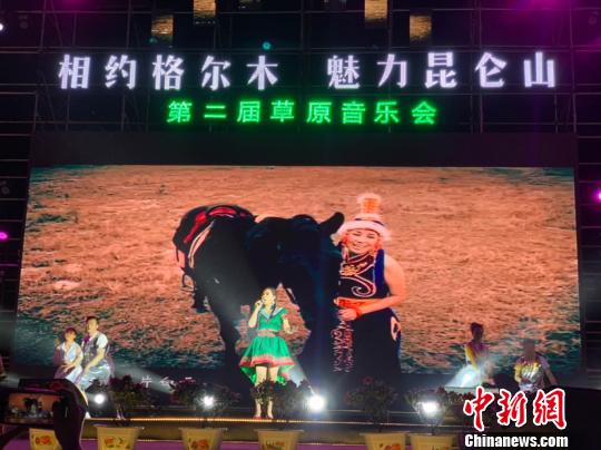 图为格尔木第二届草原音乐节现场?！∷镱?摄