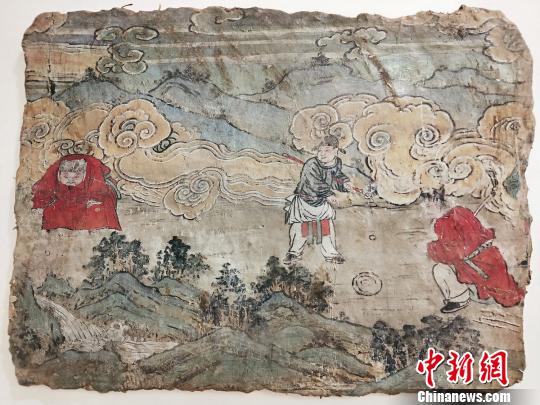 元代壁画《捶丸图画壁》 杨佩佩 摄 元代壁画《捶丸图画壁》 杨佩佩 摄
