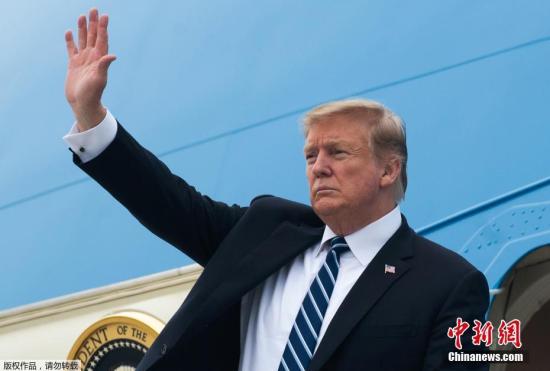 资料图:美国总统特朗普。 点击进入下一页