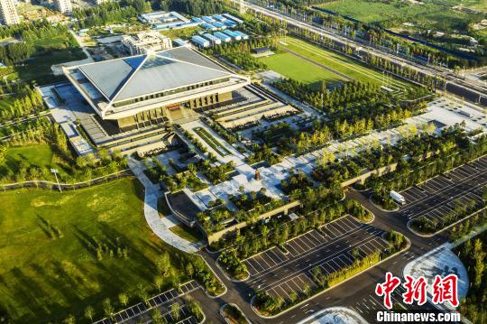 资料图：俯拍孔子博物馆?！∷战?摄