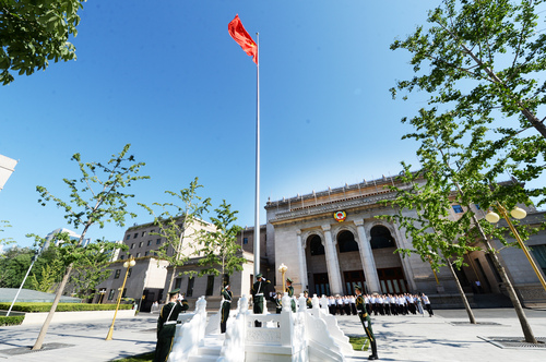 政协机关升旗仪式 政协机关升旗仪式