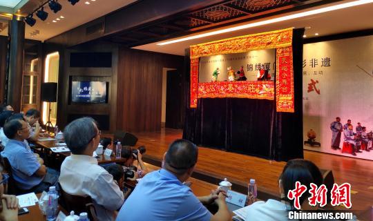 布袋木偶戏《大名府》表演?！⊙罘?摄