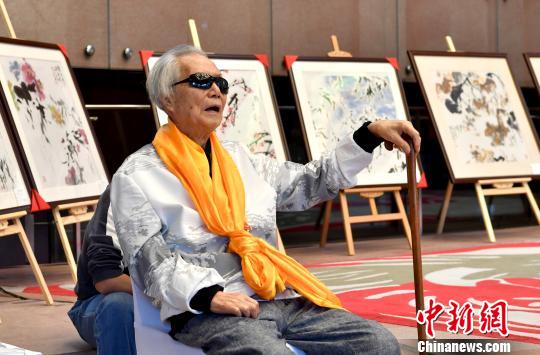 刘伯骏先生在活动现场。　安源 摄