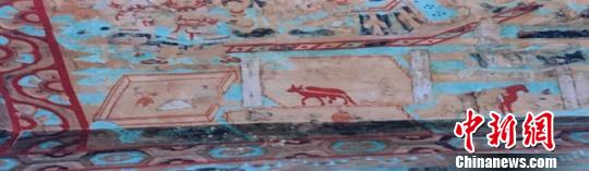 图为敦煌壁画中的耕作图?！°奇?摄