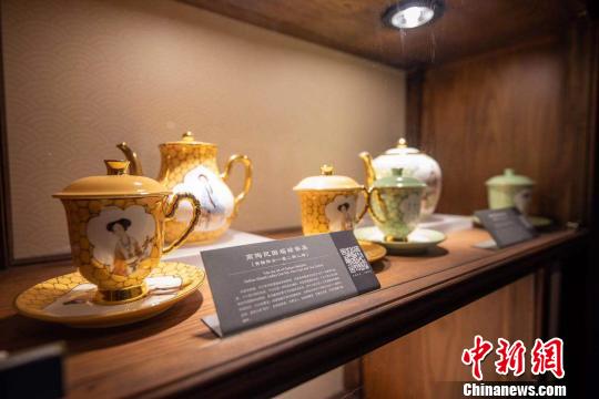高陶民国福禄茶具?！⌒焐荷?摄