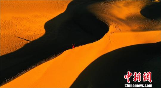 图为最佳作品《大漠》。主办方供图