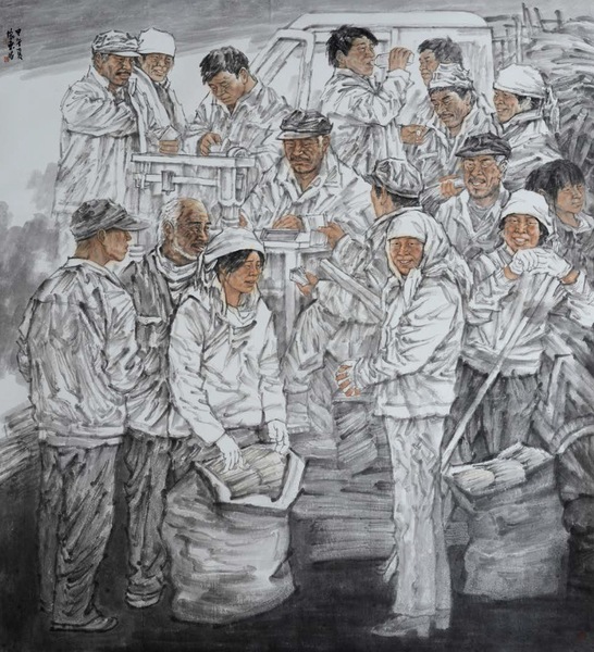 3巫卫东 药乡秋晚 200cm×190cm