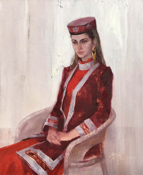 5张雷震 瀚妮 80cm×100cm