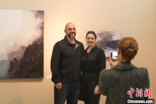 第五届桃花潭畔国际艺术家创作营作品展开幕?！≌趴?摄