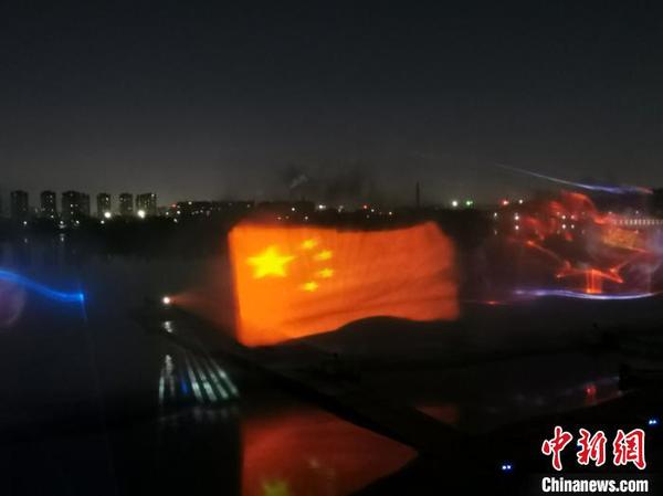 辽宁沈阳丁香湖水幕电影节启动激光火焰高潮迭起