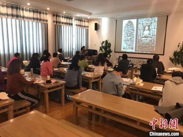 图为“莫高学堂”活动现场。(资料图) 敦煌研究院供图 摄