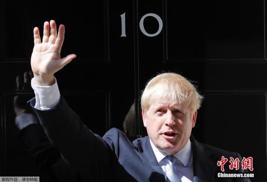 资料图片：英国首相约翰逊。