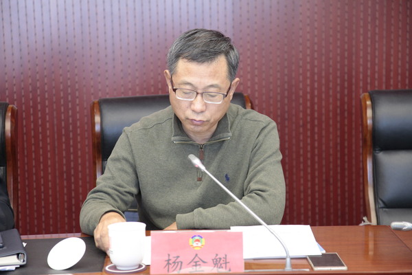 区委第五巡回指导组组长杨金魁讲话