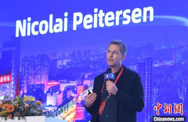 丹麦经济学家Nicolai Peitersen作主题演讲?！⊥醺?摄