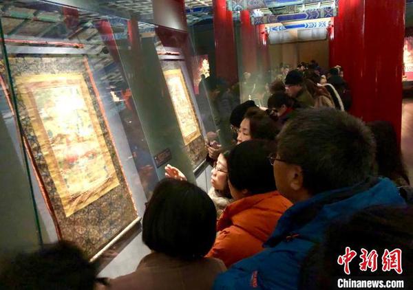 “须弥福寿——当扎什伦布寺遇上紫禁城”展 董婧佳 摄 “须弥福寿——当扎什伦布寺遇上紫禁城”展 董婧佳 摄