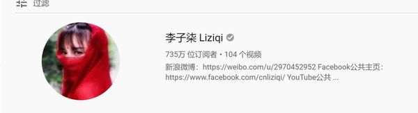 ▲截至2019年12月5日，李子柒在Youtube上的粉丝数是735万。