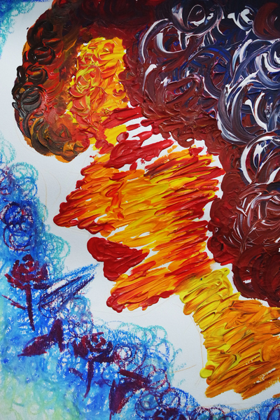 作品名《梦》,年龄：1学生姓名：田青禾