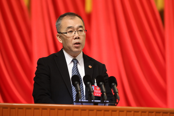 杜宝成委员在大会上发言 杜宝成委员在大会上发言