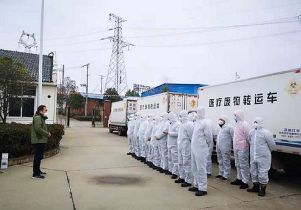 中国节能所属中节能生态孝感公司医废转运车全负荷运转 中国节能所属中节能生态孝感公司医废转运车全负荷运转