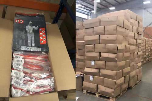 正泰驻非团队采购的防护服