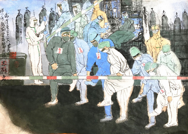 28 作者：肖凡 作品名称：《2020武汉 · 志愿云南》