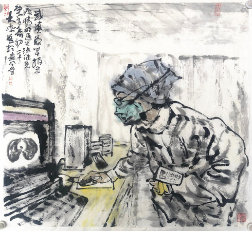 35 作者邵培德 作品名称 张继先武汉最早发现并报告疫情的医生