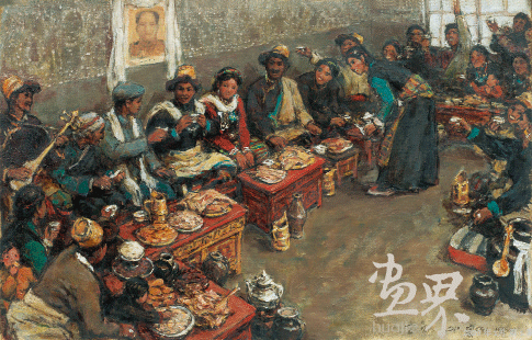 朗生的婚礼（油画）潘世勋