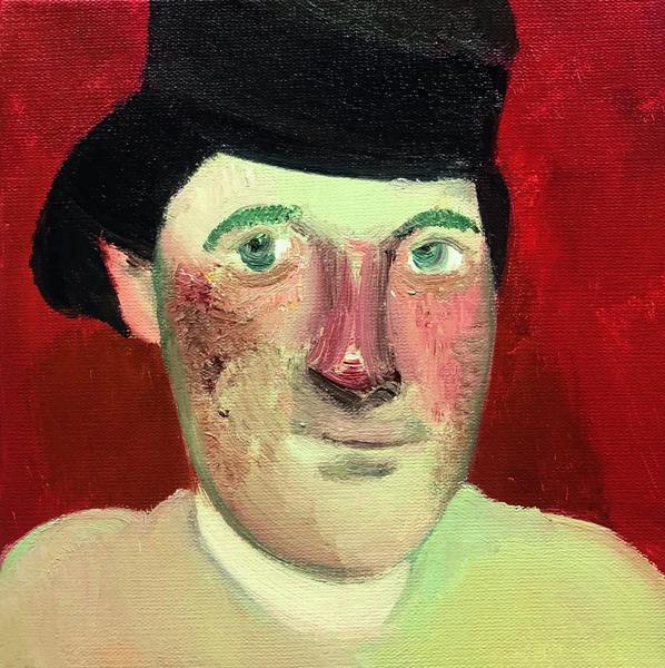 赵培智  面孔系列之一  布面油画  330×30cm