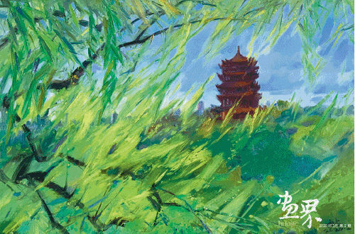 漓江春早(油画)700×200cm-2019年-范迪安 漓江春早(油画)700×200cm-2019年-范迪安